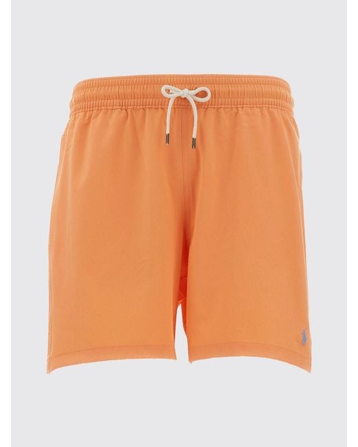 Polo Ralph Lauren Orange Polyamide Swimsuit for men