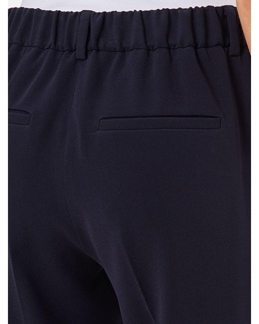 Alberto Biani Blue Slim Fit Crêpe Chino Trousers With Side Zip