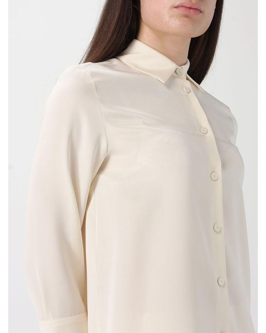 Max Mara Natural Classic Stretch Silk Shirt