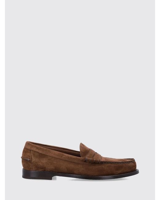 Church's Brown Suede Loafers for men