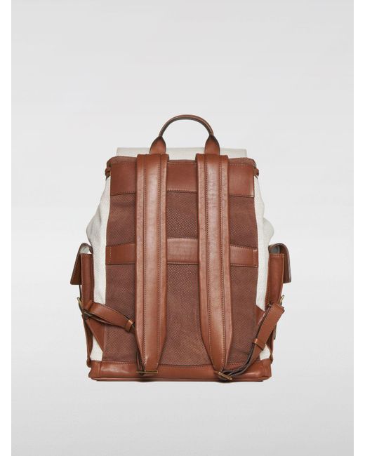 Brunello Cucinelli Natural Backpack for men