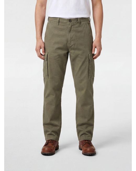 Burberry Green Cotton Cargo Trousers for men