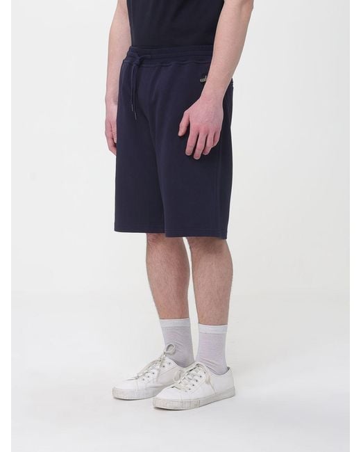 Brunello Cucinelli Blue Cotton Shorts for men