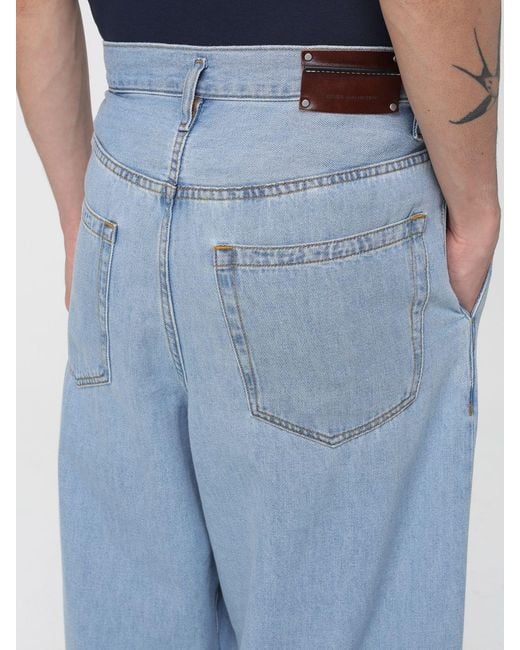 Dries Van Noten Blue Wide Leg Jeans for men
