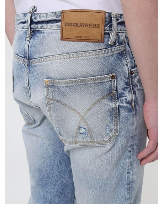 DSquared² Blue London Bro Straight Denim Jeans for men