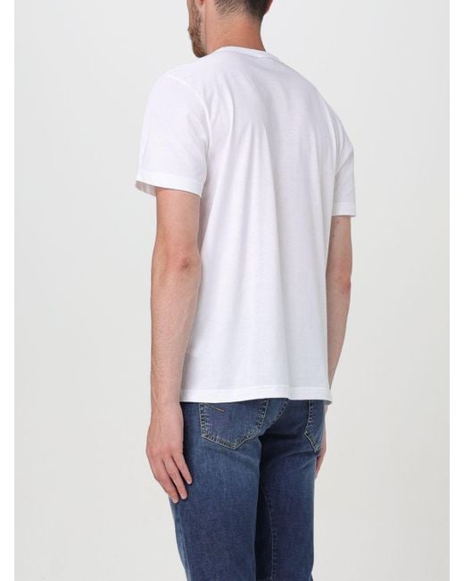T-shirt in cotone con logo di Colmar in White da Uomo