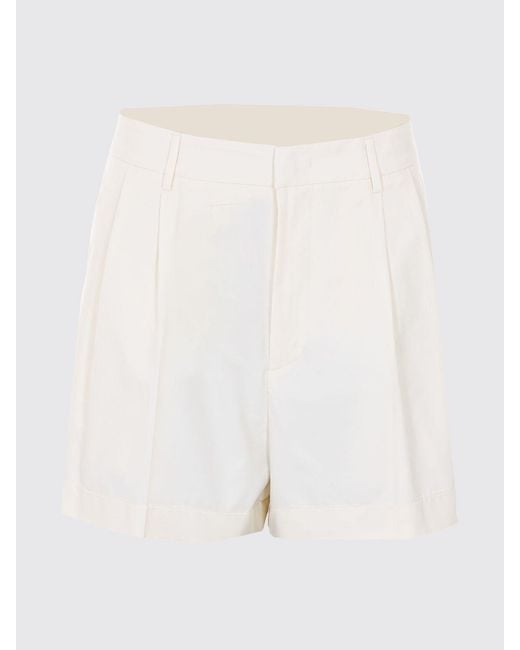 Fabiana Filippi White Cotton Blend Shorts