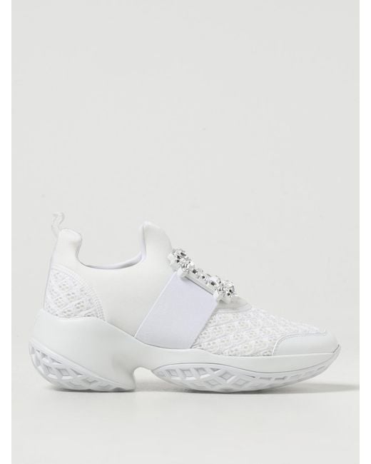 Roger Vivier White Viv' Run Sneakers By