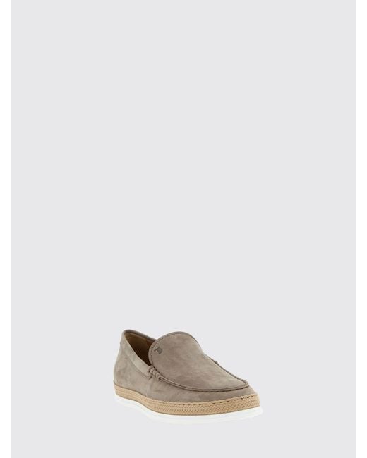 Tod's White Nubuck Loafers for men