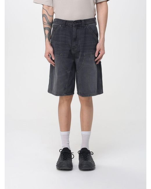Carhartt Blue Recycled Denim Shorts for men