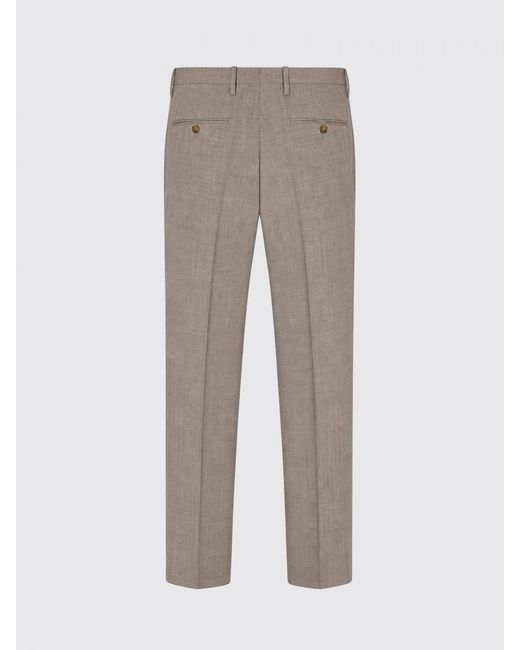 Briglia 1949 Gray Slim Fit Tailored Trousers for men