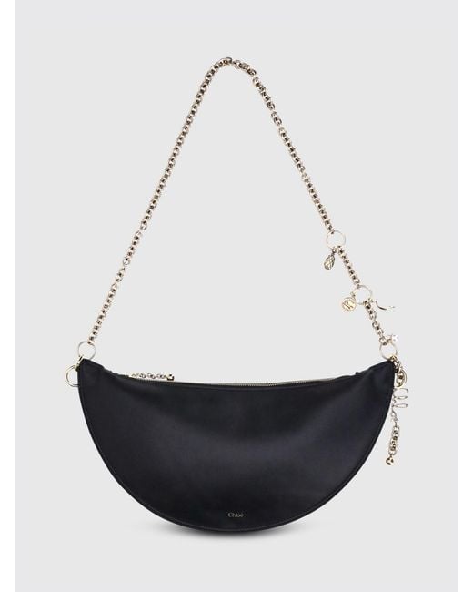 Chloé White Chlo&Eacute Nappa Leather Icons Bag