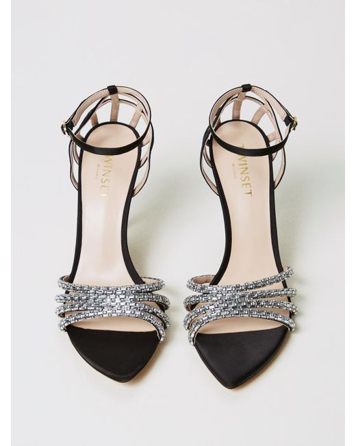 Twinset White Flat Sandals