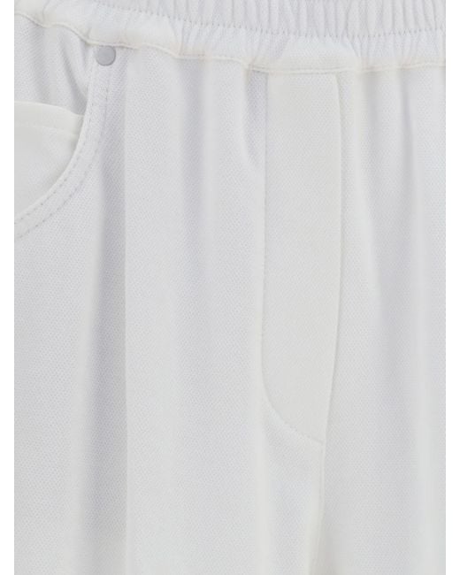 Brunello Cucinelli White Cotton Shorts
