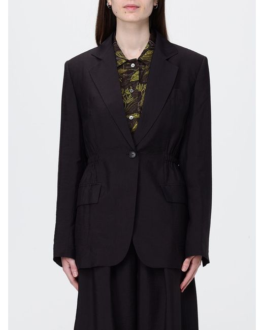 Tela Black Single-Breasted Blazer