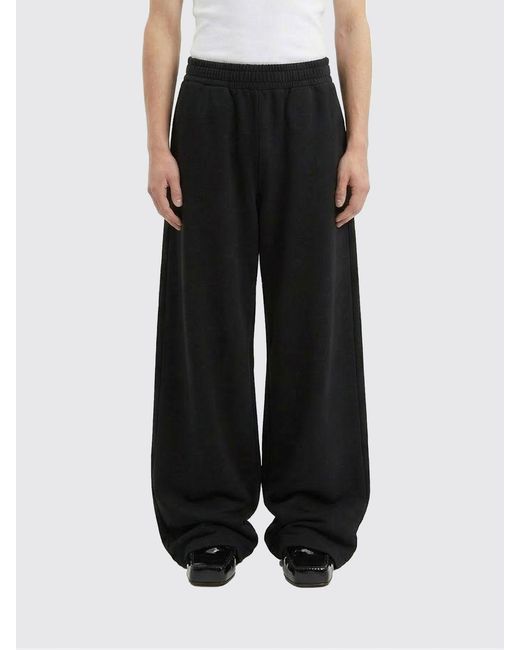 Jacquemus Black Rond Carrè Cotton Trousers for men