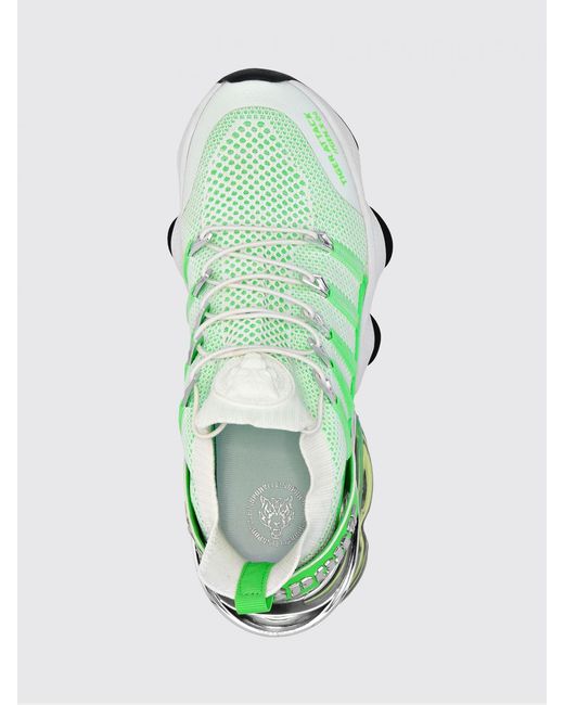 Philipp Plein Green Mesh And Rubber Sneakers for men