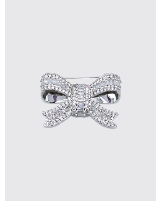 Self-Portrait Metallic Brooch