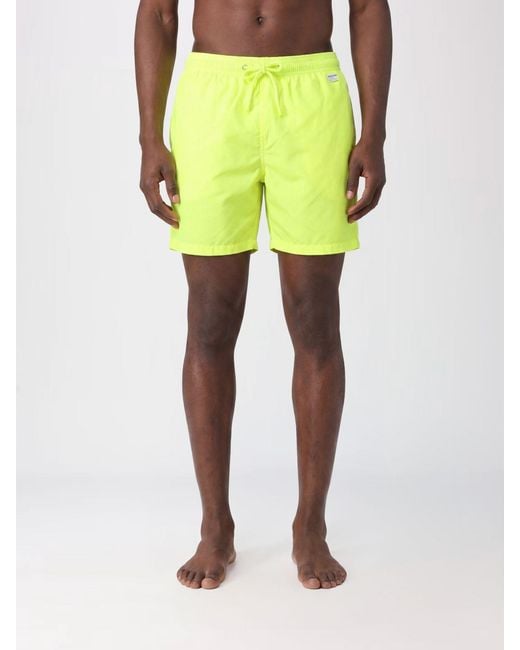 Mc2 Saint Barth Yellow Boxer Swim Shorts for men