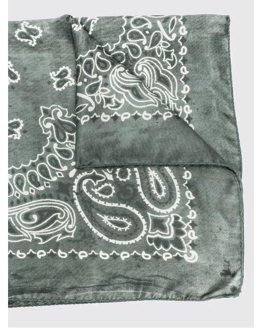 Golden Goose Deluxe Brand Green Paisley Silk Scarf