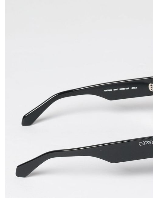 Off-White c/o Virgil Abloh White Davie Rectangular Acetate Sunglasses With Printed Logo for men