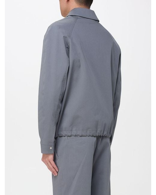 Fendi Blue Cotton Overshirt for men