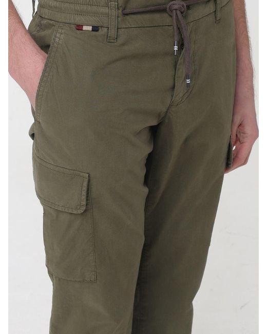 Mason's Green Cargo Trousers for men