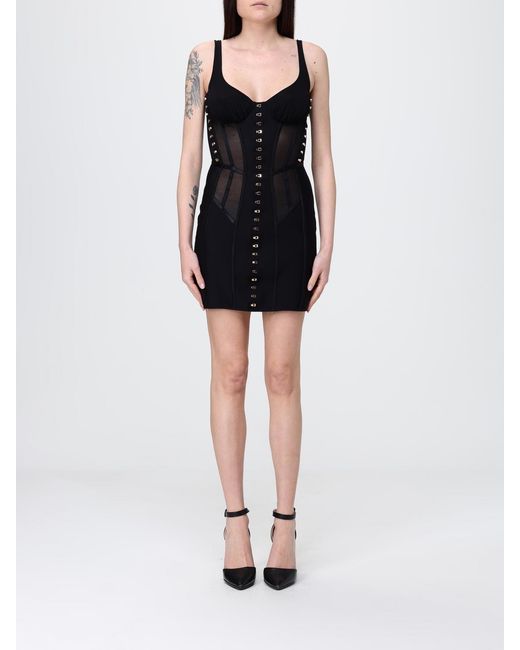 Elisabetta Franchi Black Jersey Bustier Dress
