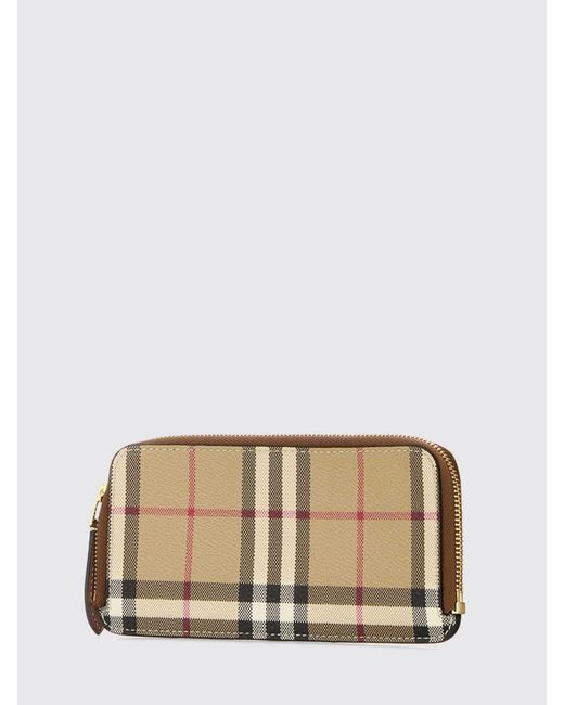 Burberry Natural Check Canvas Wallet