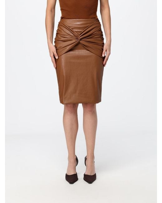 Elisabetta Franchi Brown Skirt
