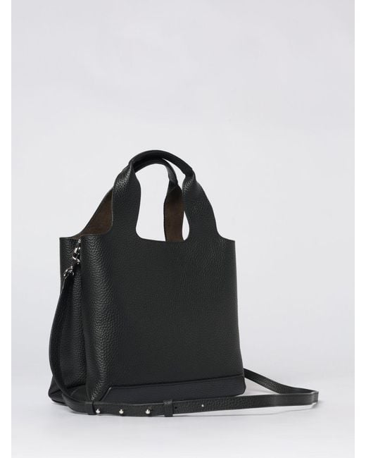 Hogan Black Grained Leather Handbag