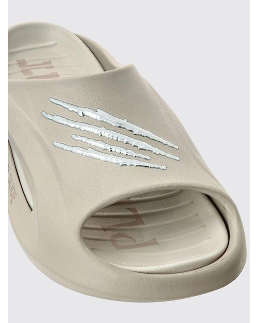 Philipp Plein White Rubber Sliders for men