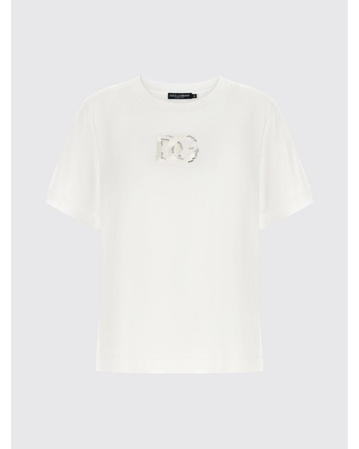 Dolce & Gabbana White Dolce &Amp Gabbana Cotton T-Shirts Dg