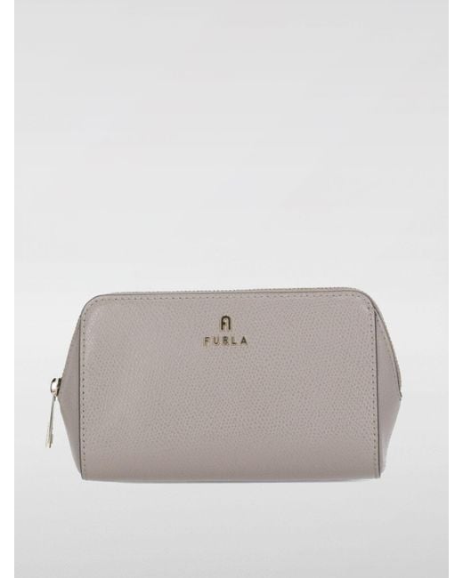 Furla Gray Schultertasche Damen