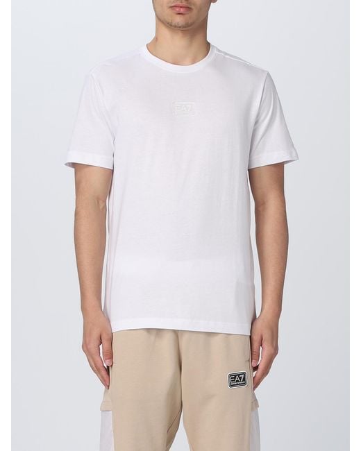 EA7 White T-shirt for men