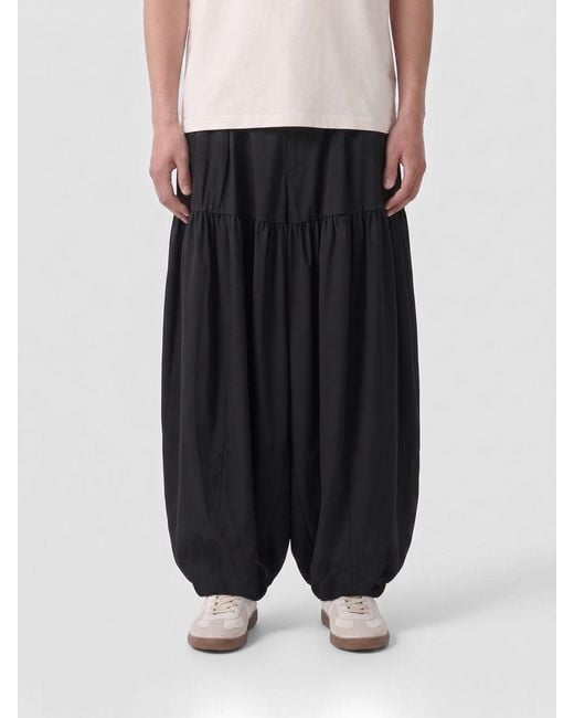Comme des Garçons Black Comme Des GarÇ Ons Wide-Leg Jersey Trousers With Elasticated Cuffs for men