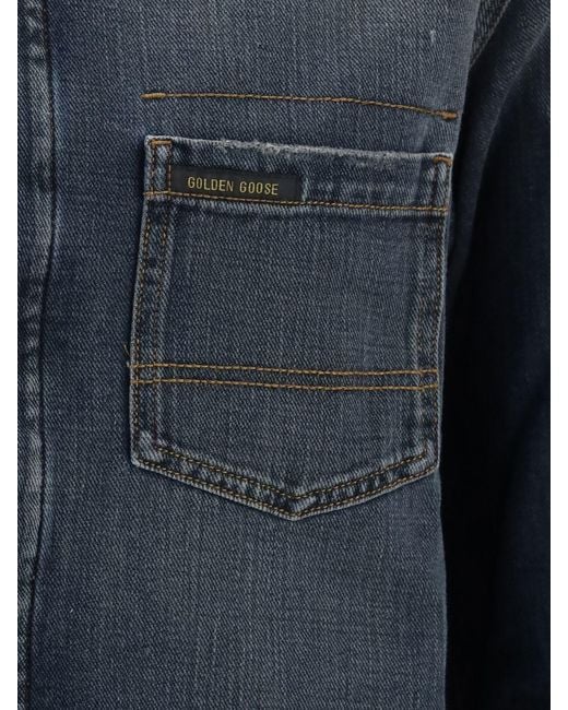 Golden Goose Deluxe Brand Blue Shirt for men