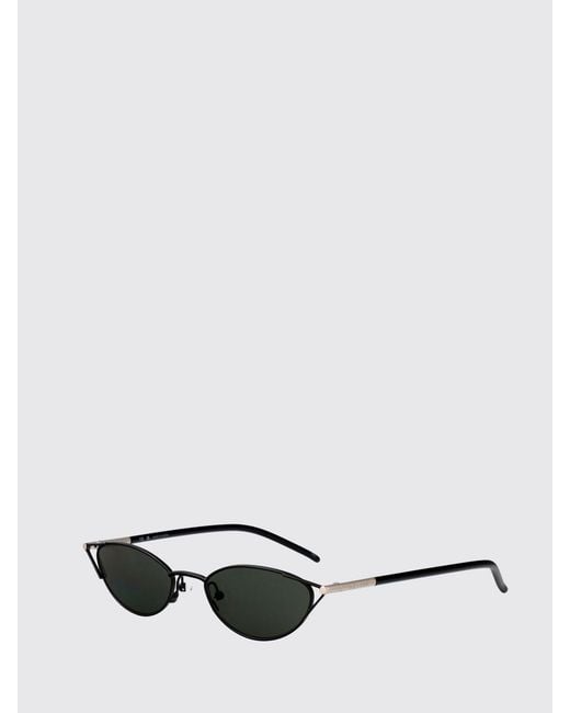 McQueen White Am0563S Acetate And Metal Sunglasses