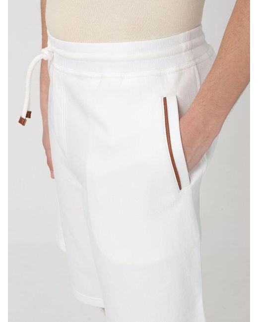 Brunello Cucinelli White Short for men