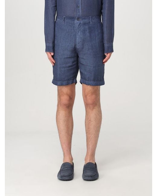 120% Lino Blue Short for men