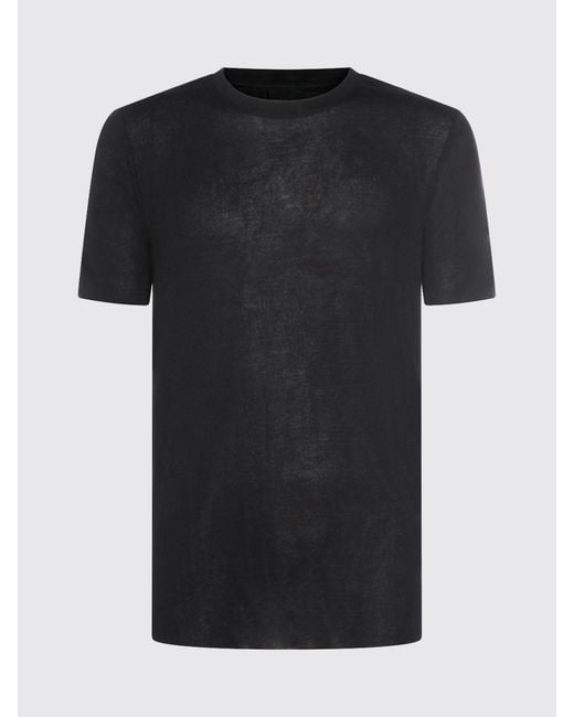 Thom Browne Black Viscose T-Shirt for men
