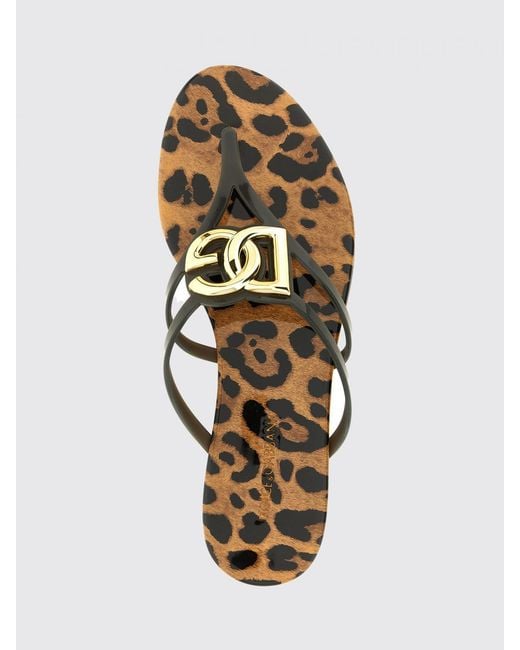 Dolce & Gabbana White Dolce &Amp Gabbana Rubber Flip Flops With Dg Monogram