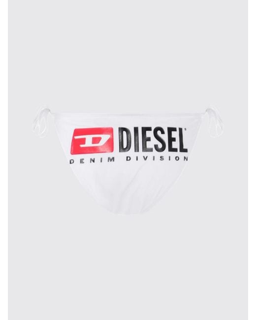 DIESEL White Bfpn-Brigittes Bikini Bottom Swimsuit