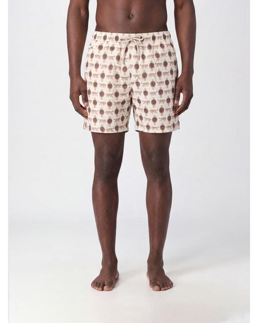 Mc2 Saint Barth Pink Printed Boxer Swim Trunks for men