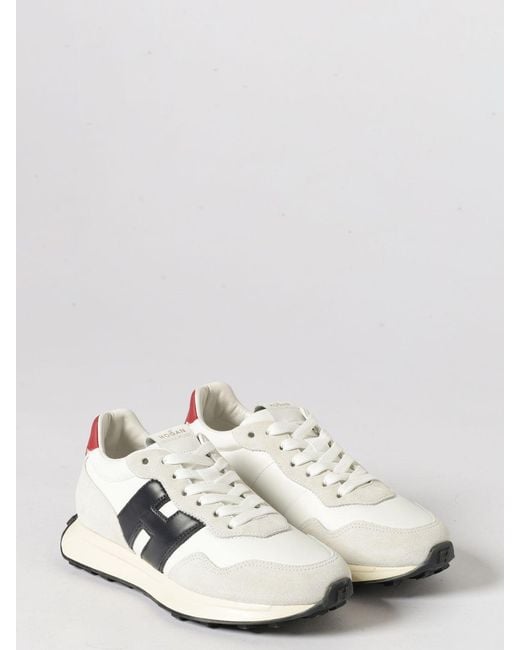Hogan White H601 Leather Sneakers for men