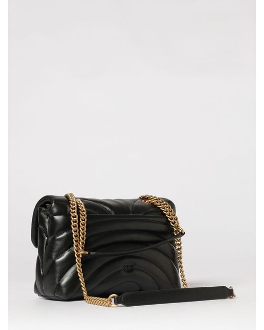 Pinko Black Classic Love Bag Puff Matelassé Nappa Bag