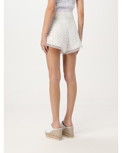 Pantalòn Cortos Mujer Ibiza Charo Ruiz de color White