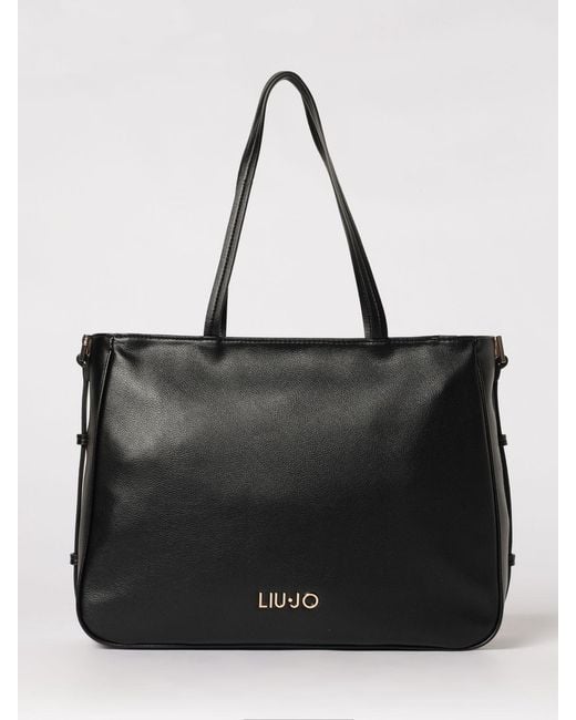 Liu Jo Black Faux Leather Arezu Tote Bag