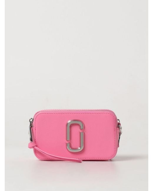 Marc Jacobs Pink The Snapshot Bag In Saffiano Leather