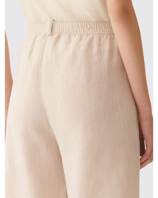 Fabiana Filippi Natural Linen Palazzo Trousers